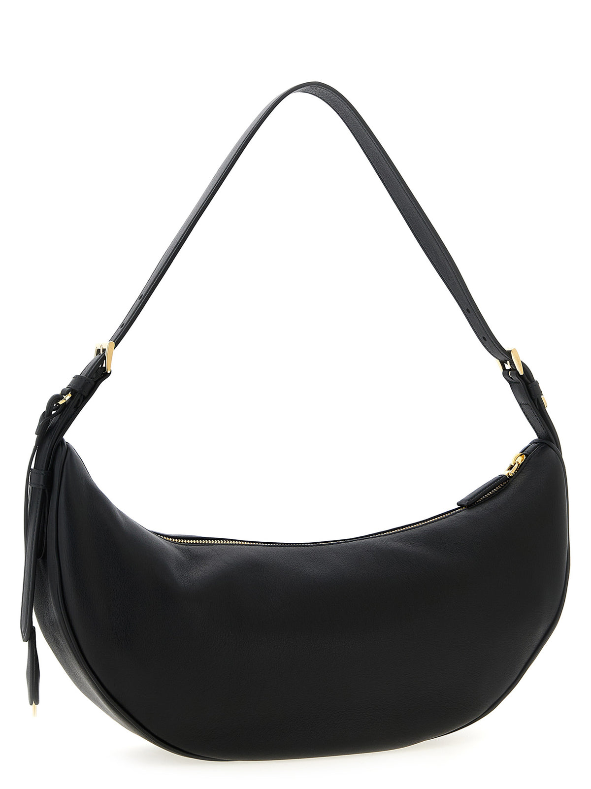 Calfskin Demi‑lune Shoulder Bag