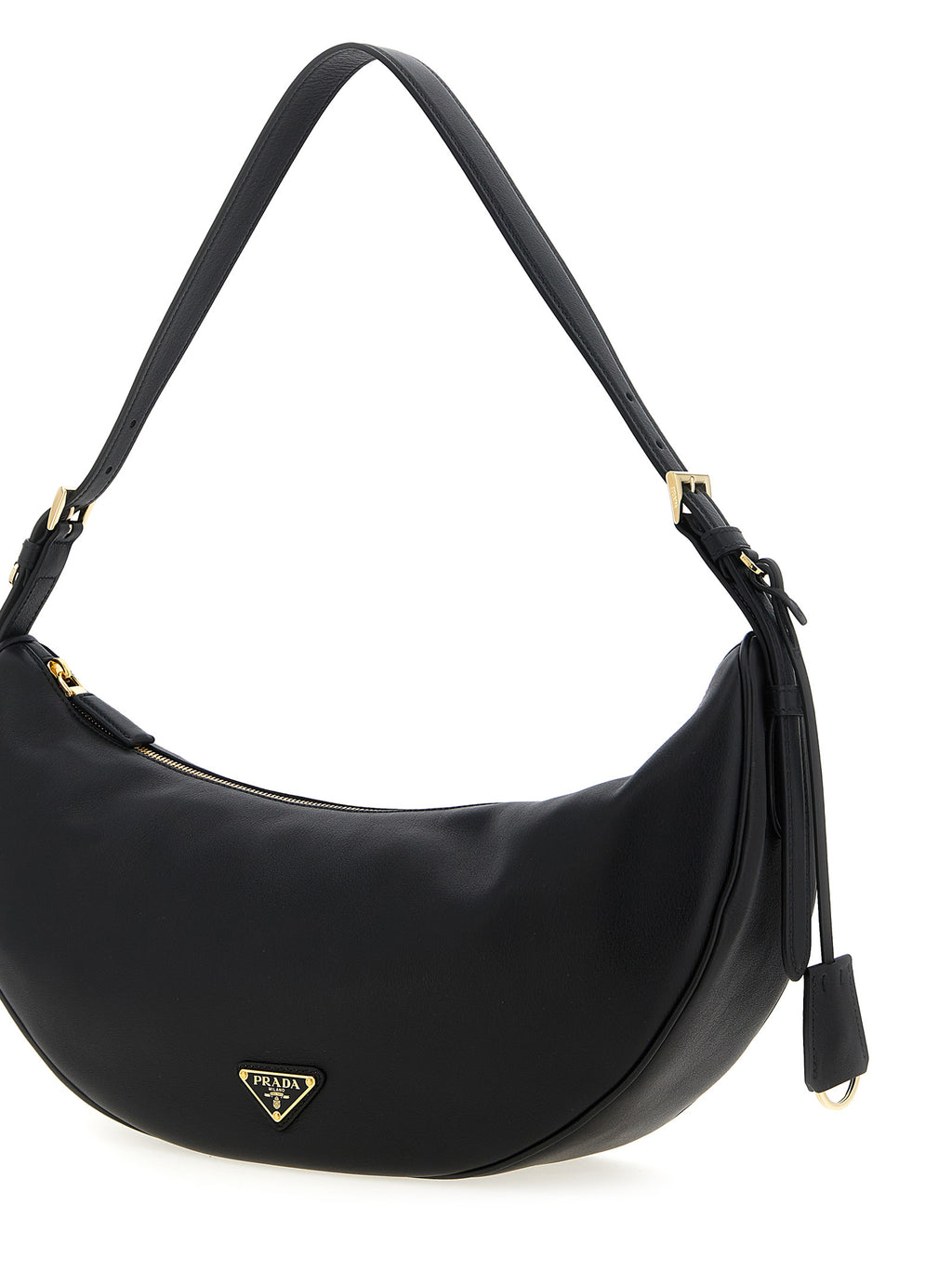 Calfskin Demi‑lune Shoulder Bag