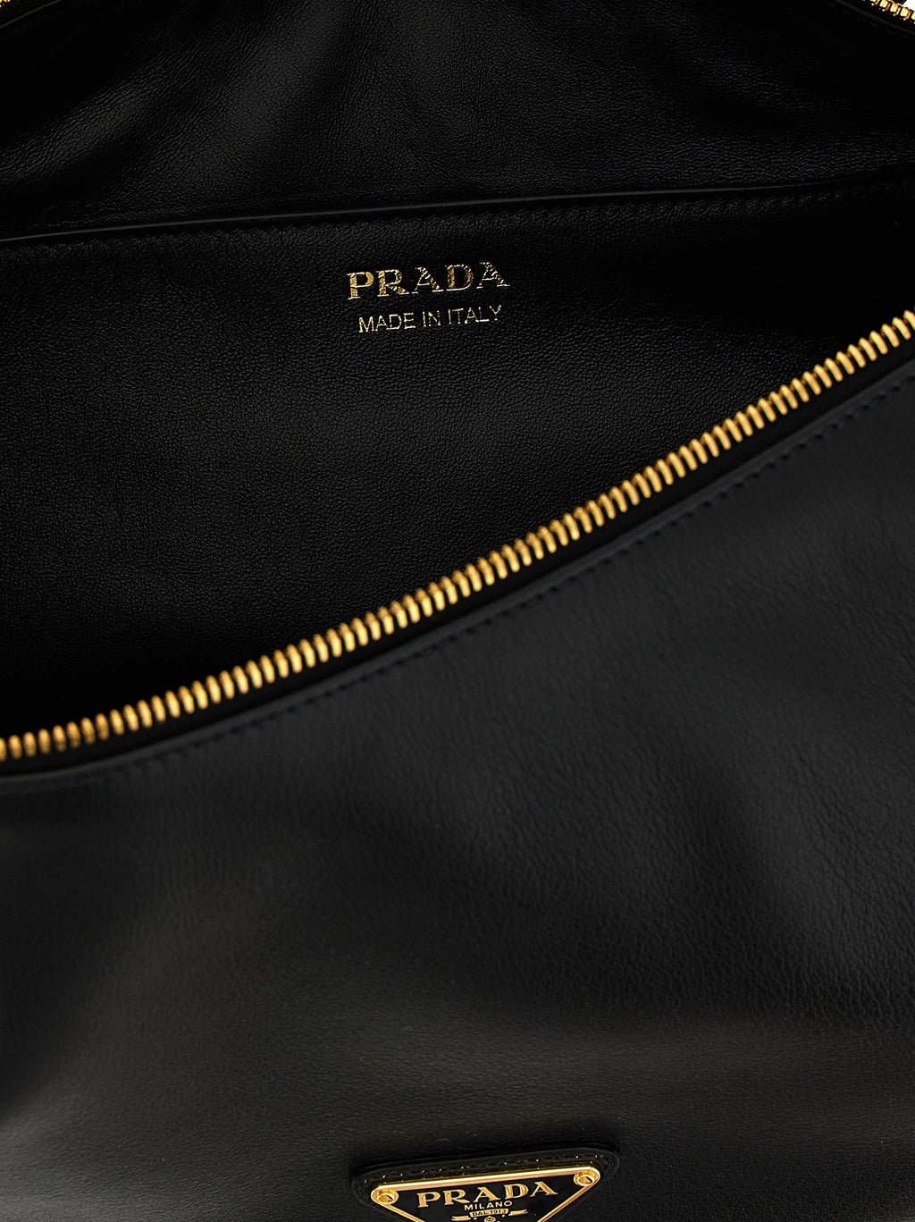 Calfskin Demi‑lune Shoulder Bag