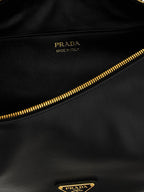 Calfskin Demi‑lune Shoulder Bag