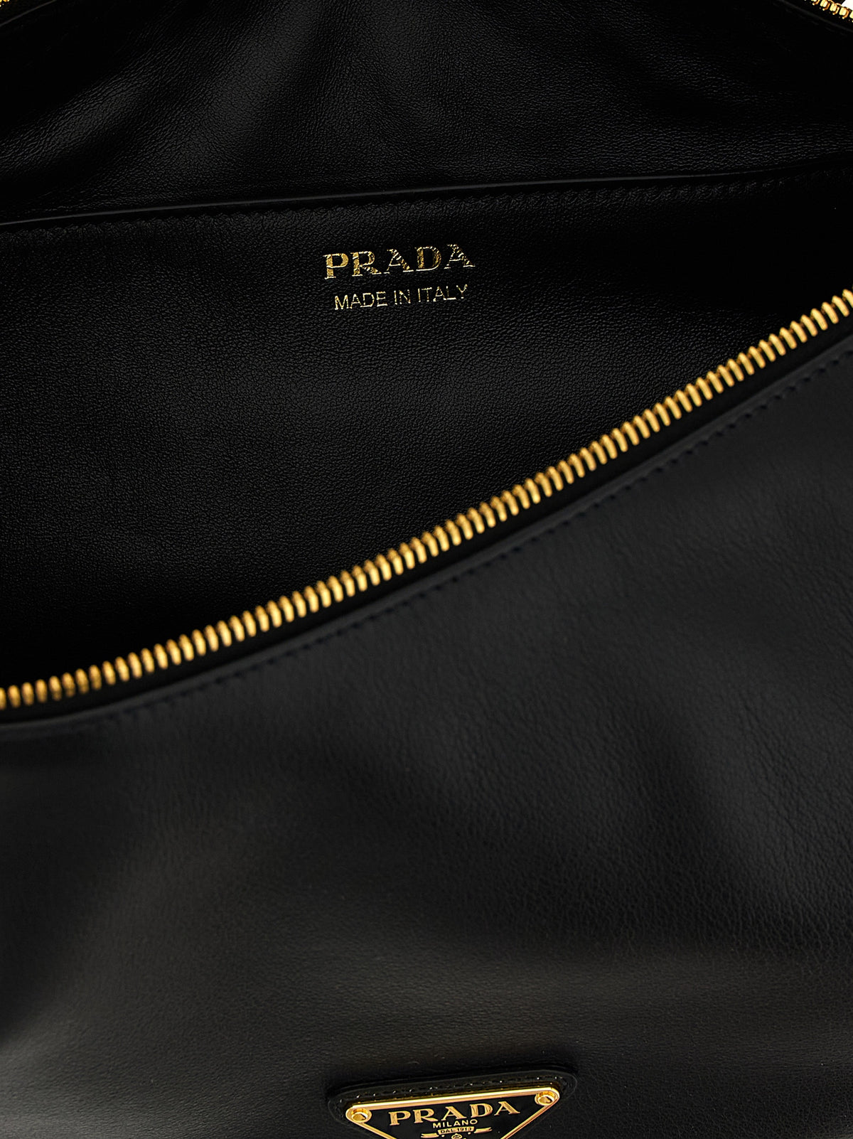 Calfskin Demi‑lune Shoulder Bag
