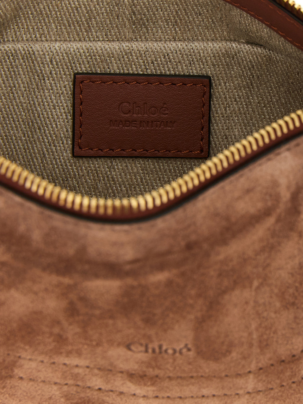 Mini Marcie Brown Calfskin Shoulder Bag