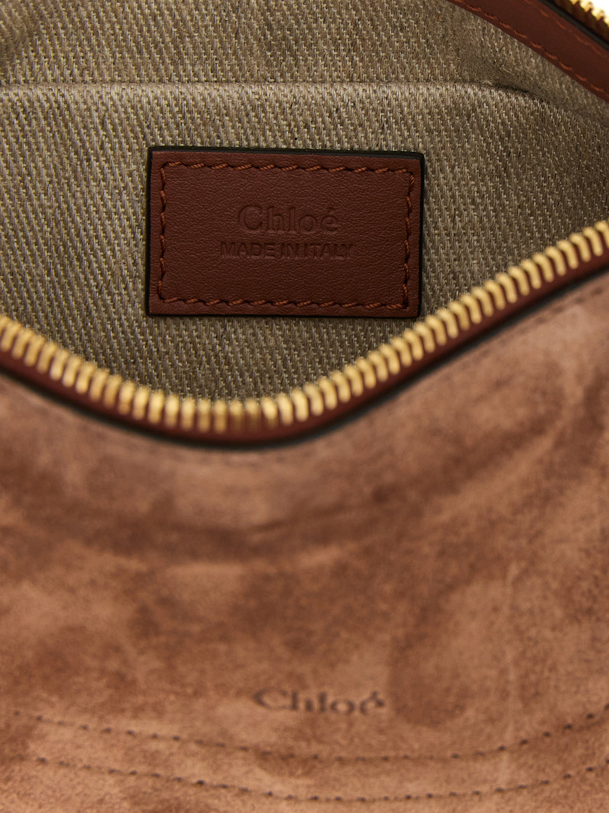 Mini Marcie Brown Calfskin Shoulder Bag