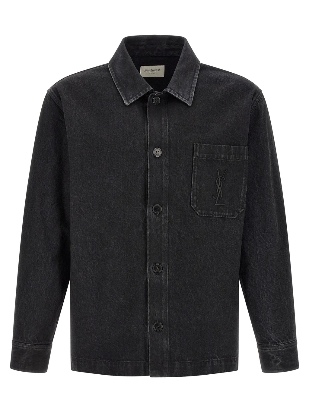 Black Cotton Overshirt