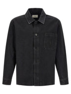 Black Cotton Overshirt