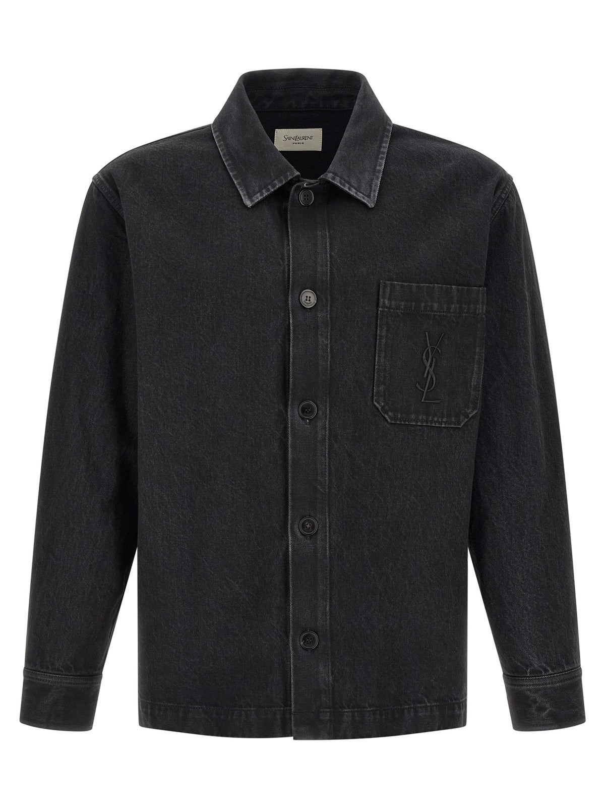 Black Cotton Overshirt