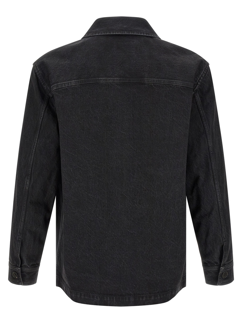 Black Cotton Overshirt