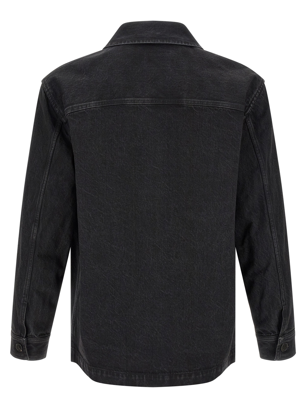 Black Cotton Overshirt