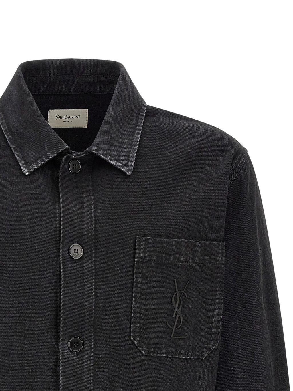 Black Cotton Overshirt