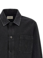 Black Cotton Overshirt
