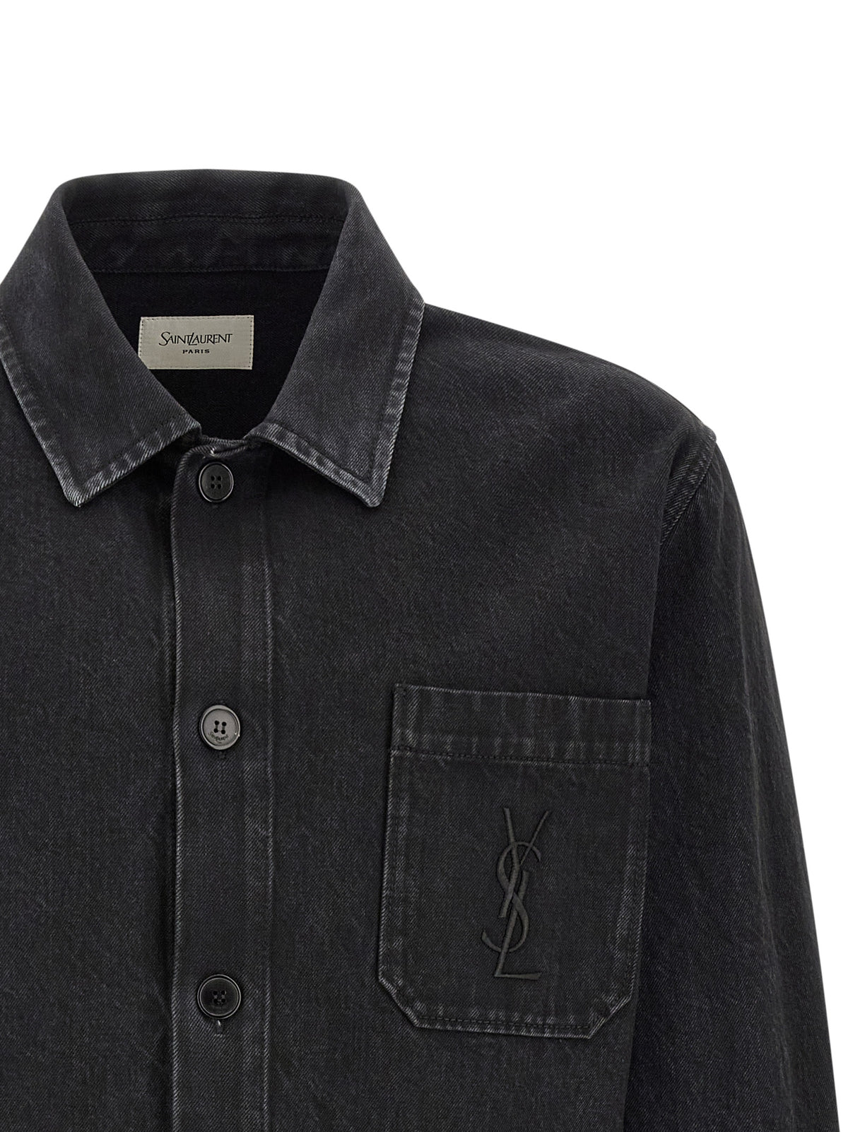 Black Cotton Overshirt