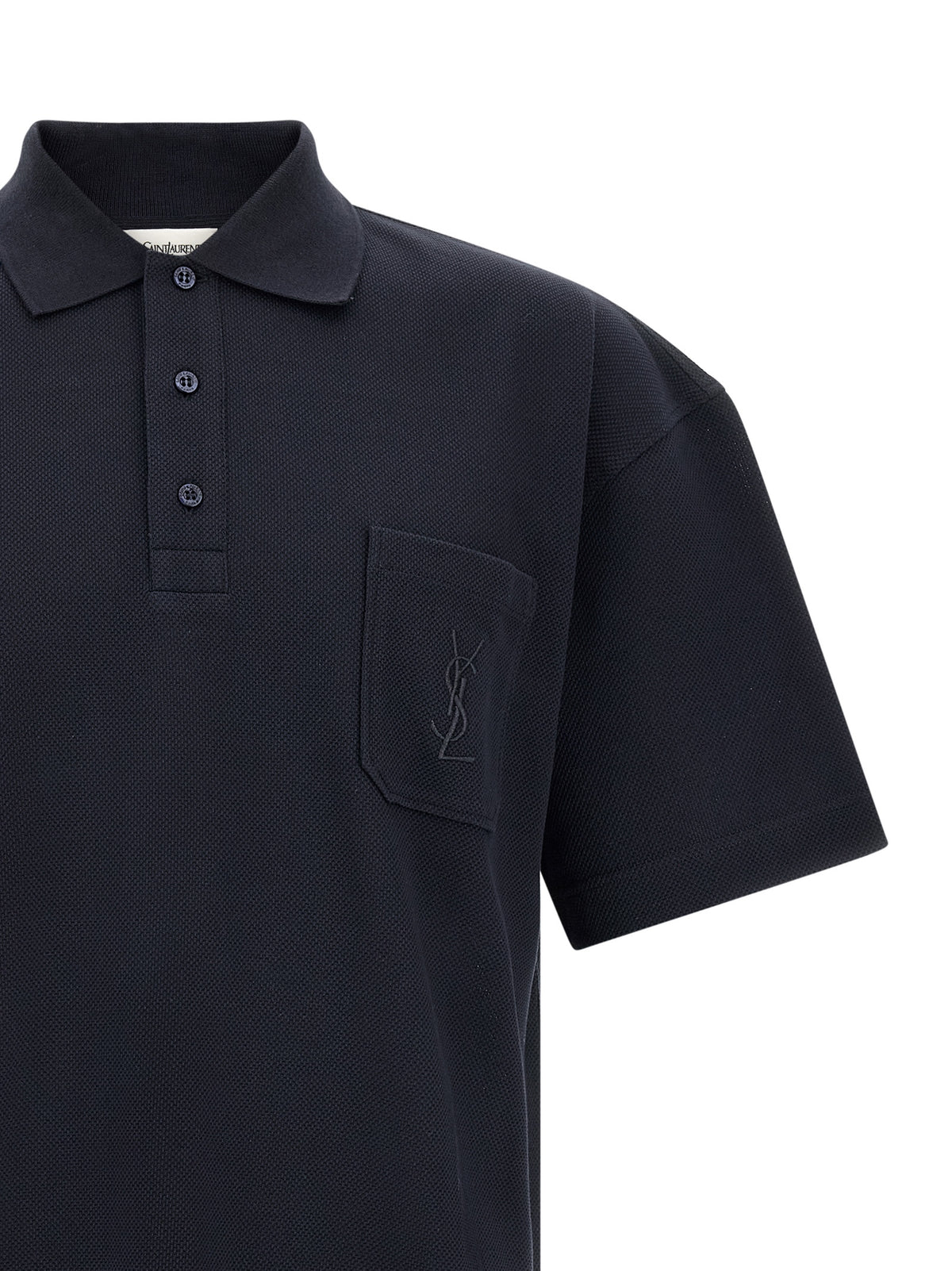 Blue Cotton Polo