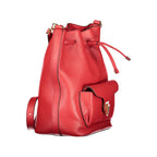 Red Leather Beat Generation Bucket Bag