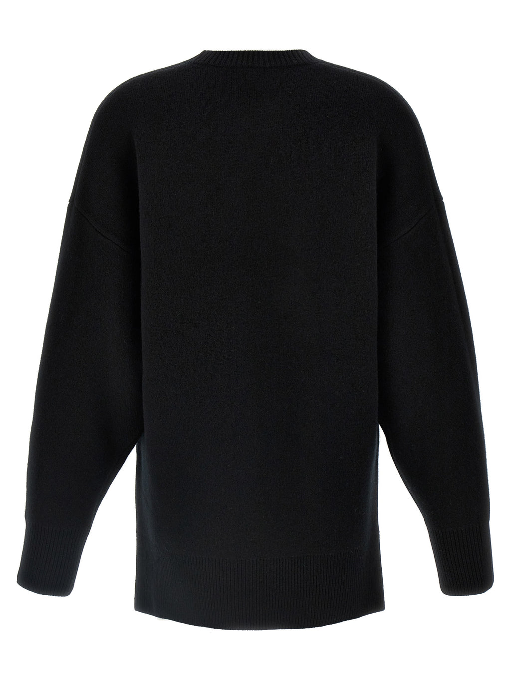 Polyester Wool Double‑Knit Cardigan