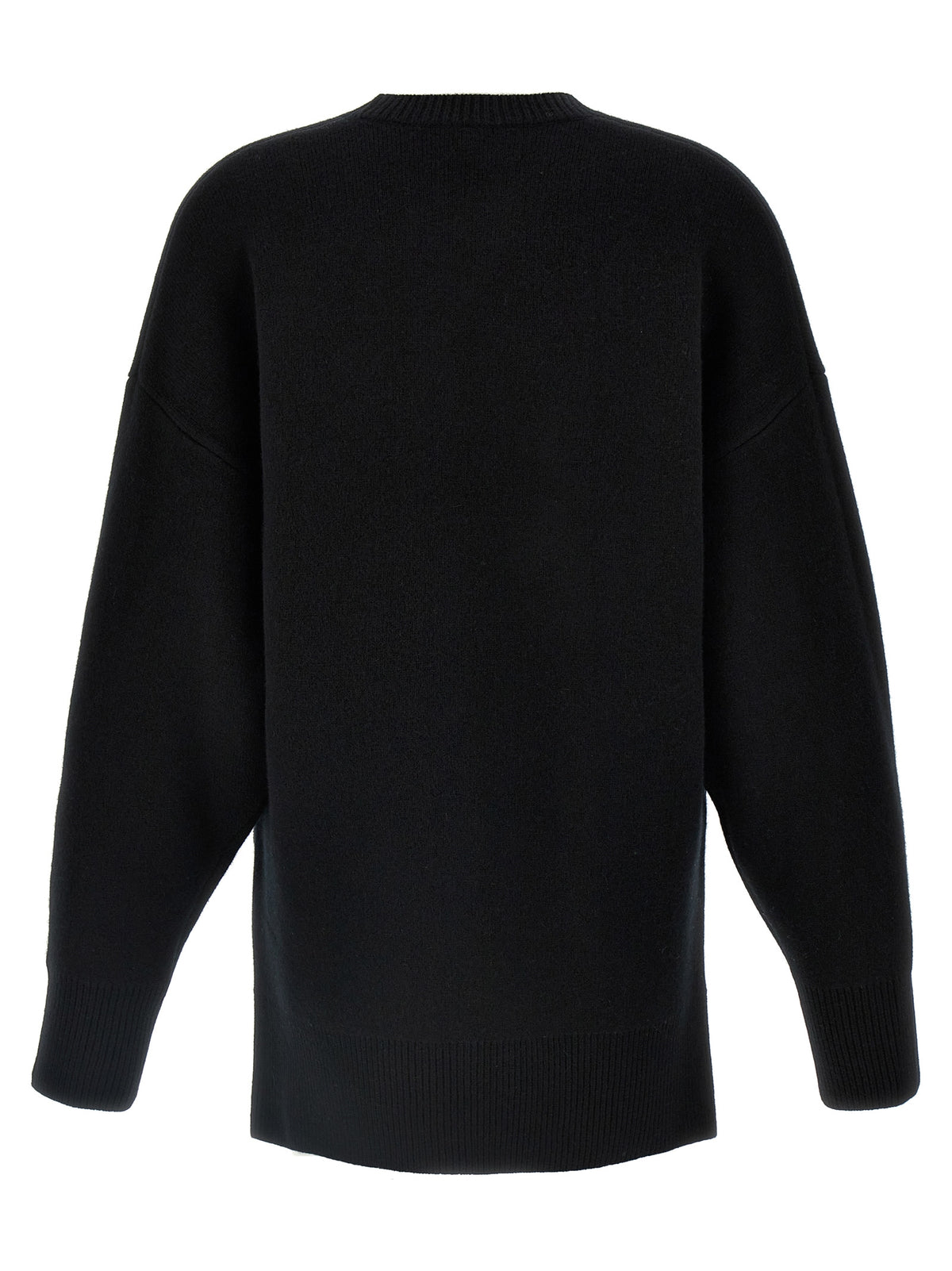 Polyester Wool Double‑Knit Cardigan