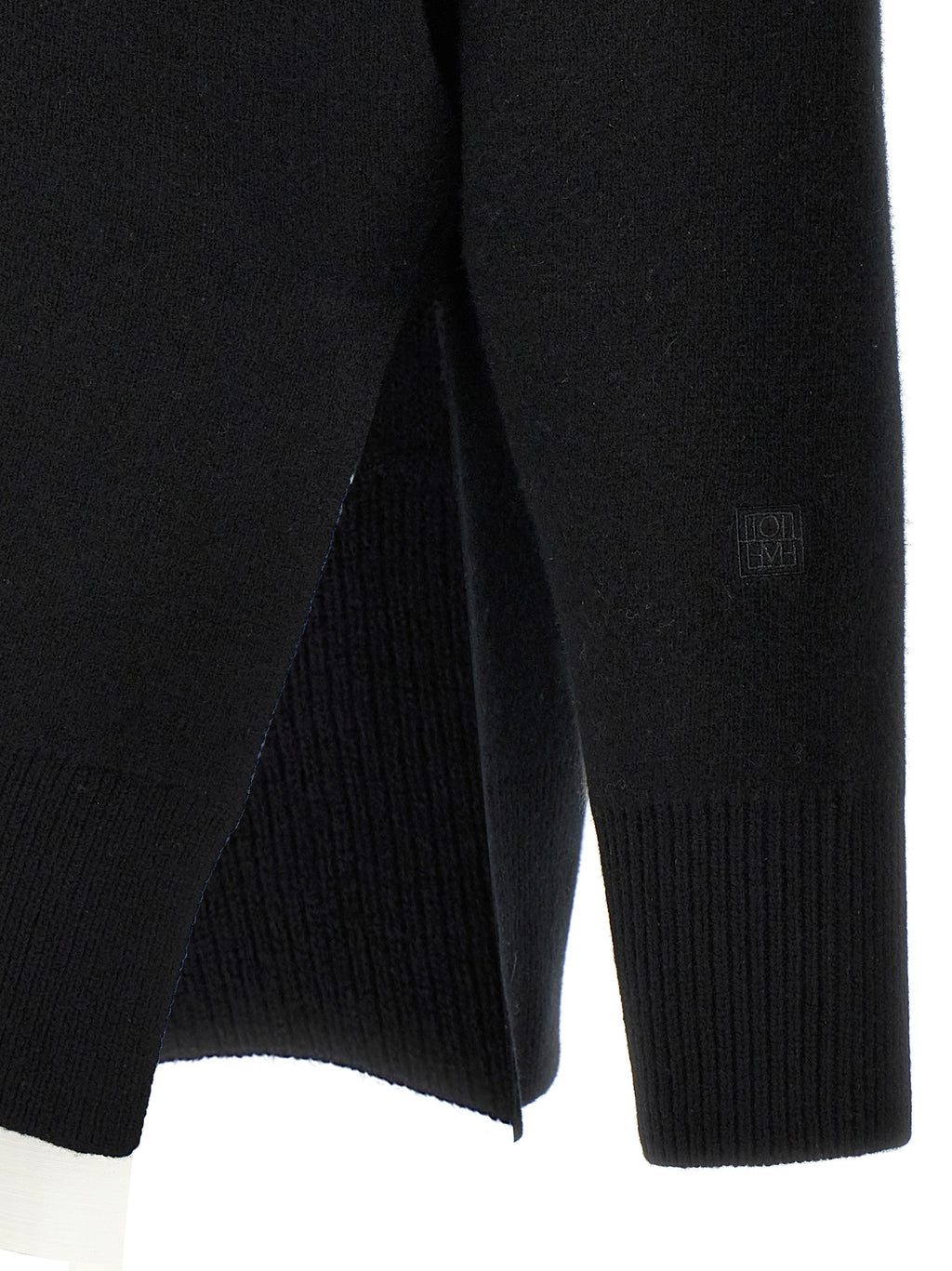 Polyester Wool Double‑Knit Cardigan