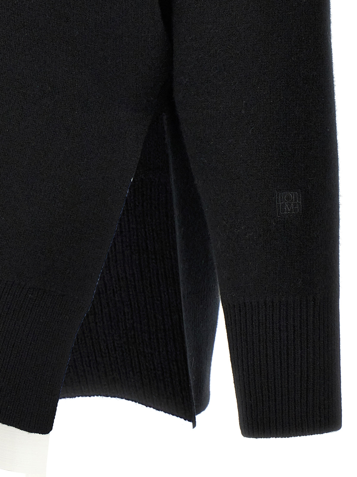 Polyester Wool Double‑Knit Cardigan