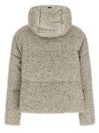 Feather‑Padded Alpaca Bouclé Jacket