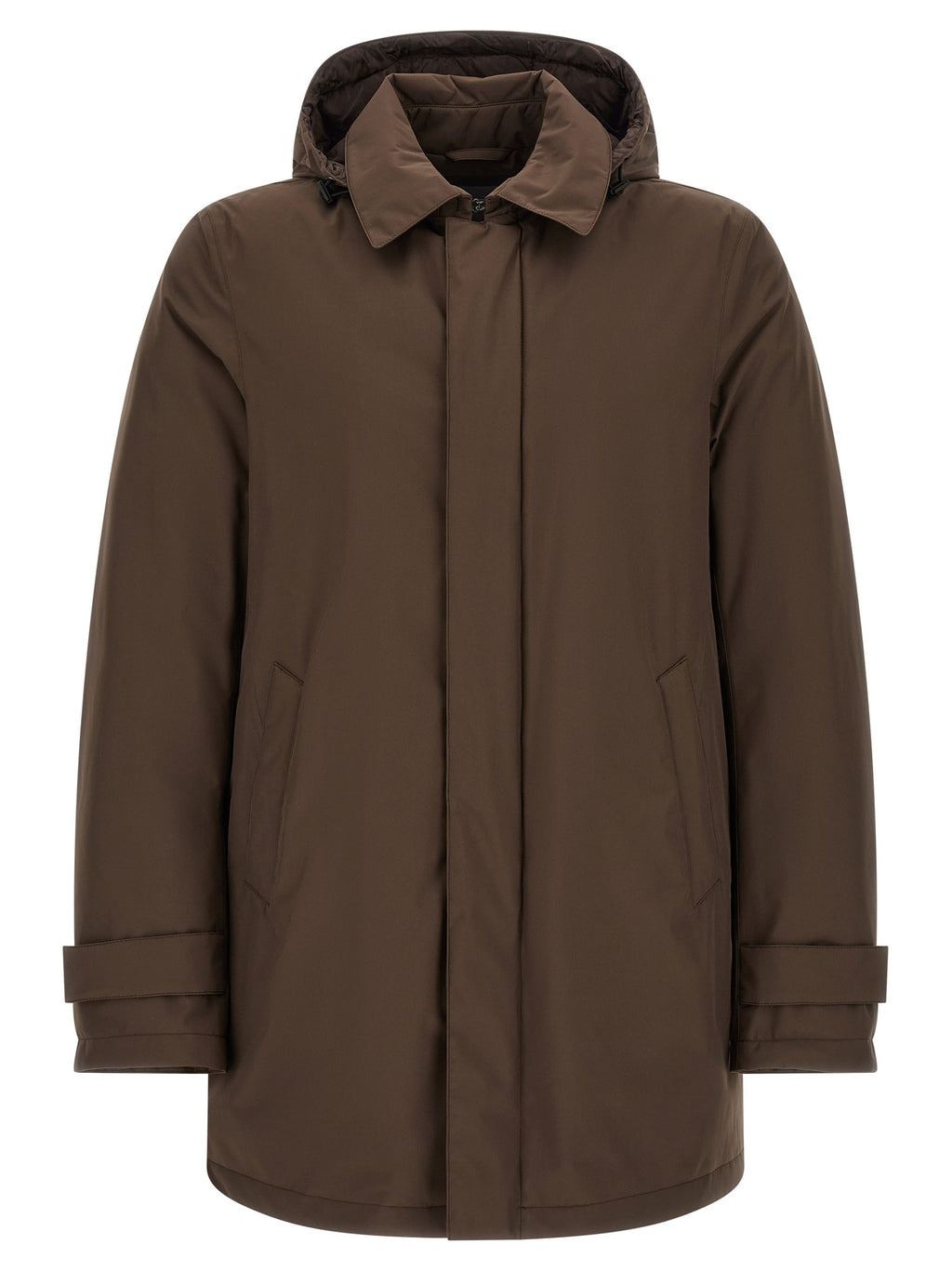 Matte Technical Brown Parka