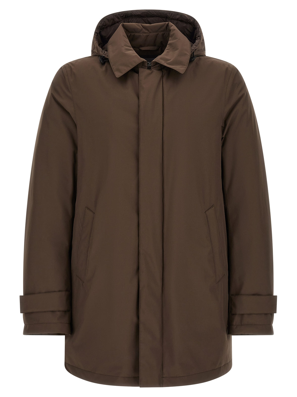 Matte Technical Brown Parka