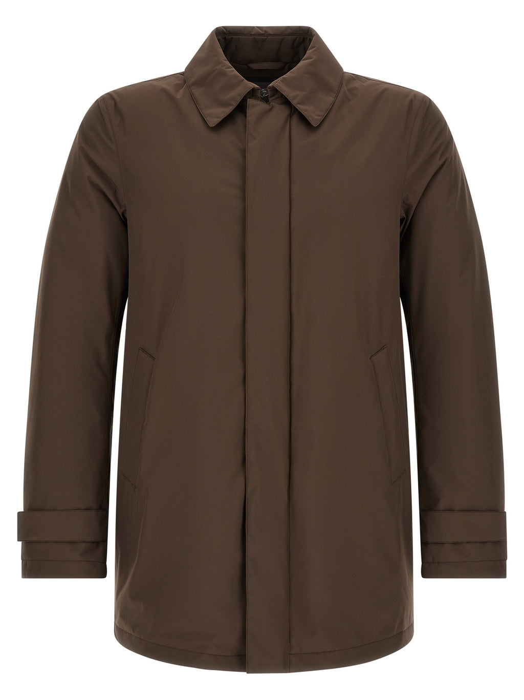 Matte Technical Brown Parka