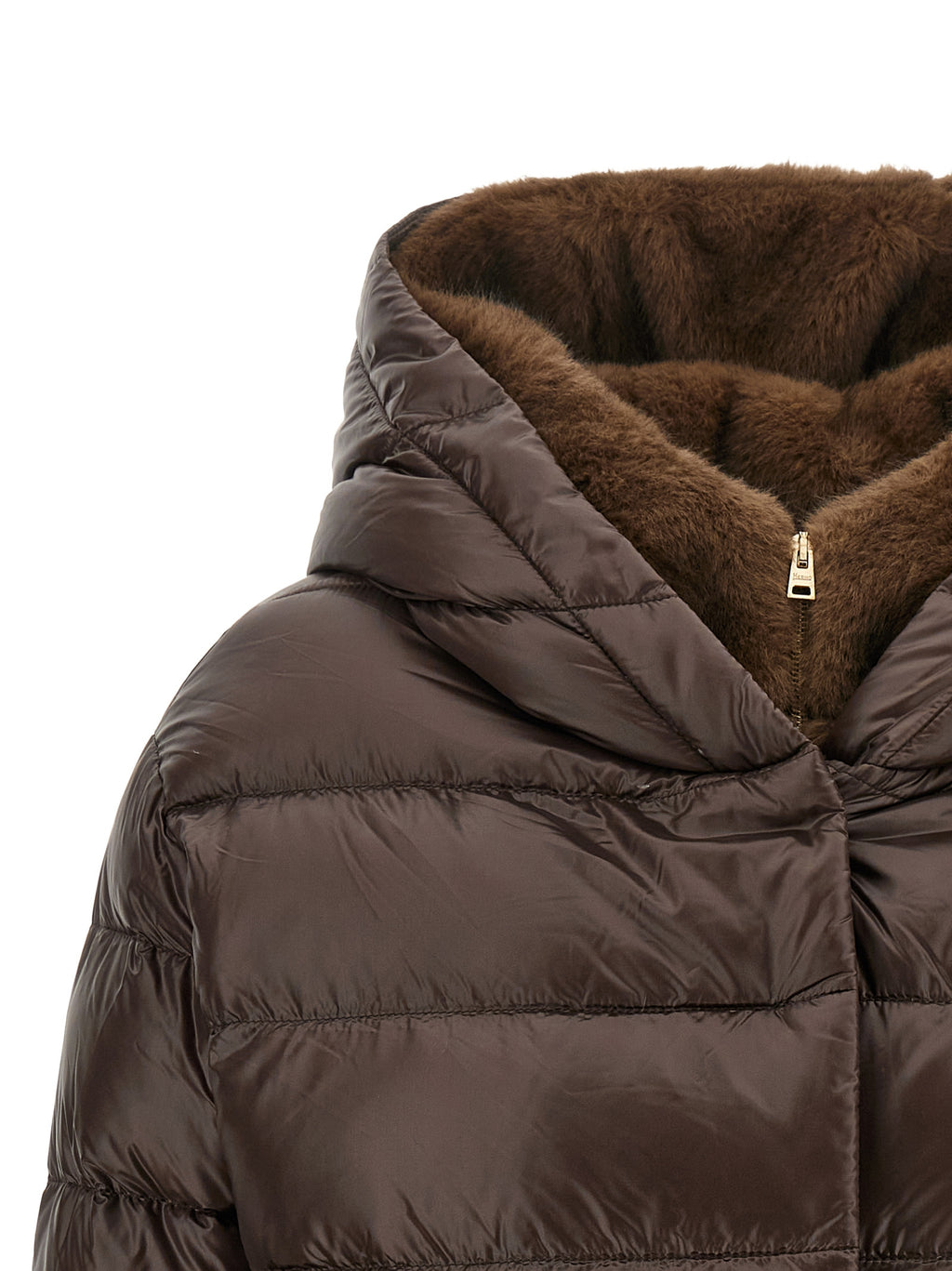 Polyamide Fusciacca Full-Length Down Jacket