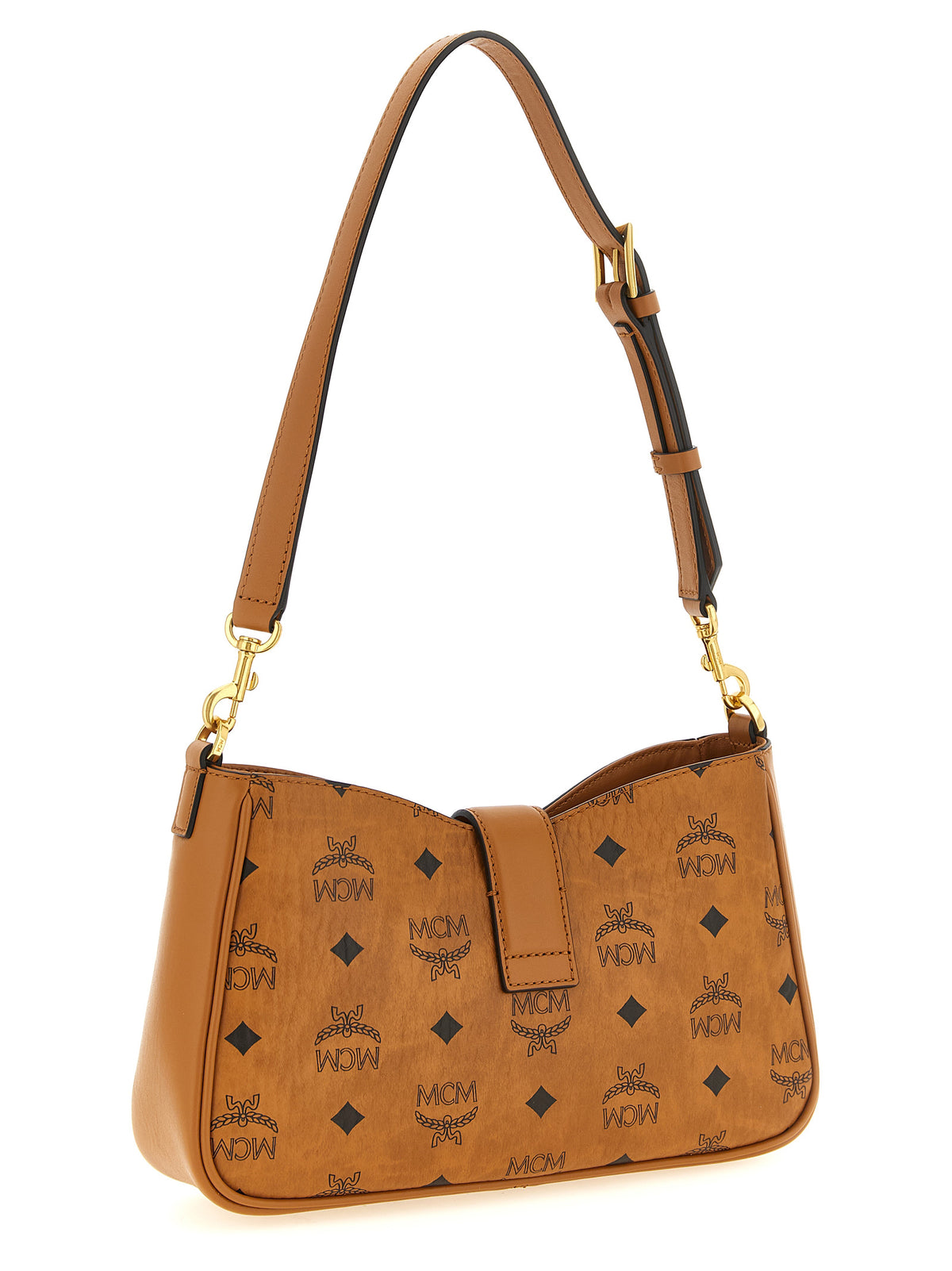 Brown Polyethylene Tracy Shoulder Bag
