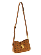 Brown Polyethylene Tracy Shoulder Bag