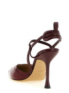 Very Colibrì Bordeaux Lamb Leather Slingback Heels