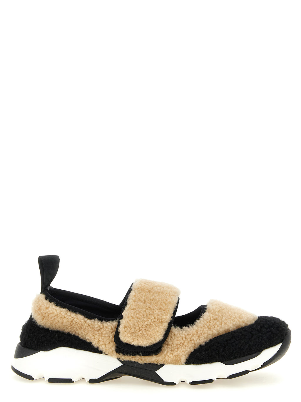 Bicolor Lamb Leather Mary Jane Sneakers