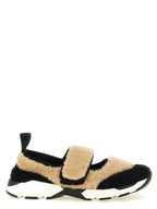 Bicolor Lamb Leather Mary Jane Sneakers