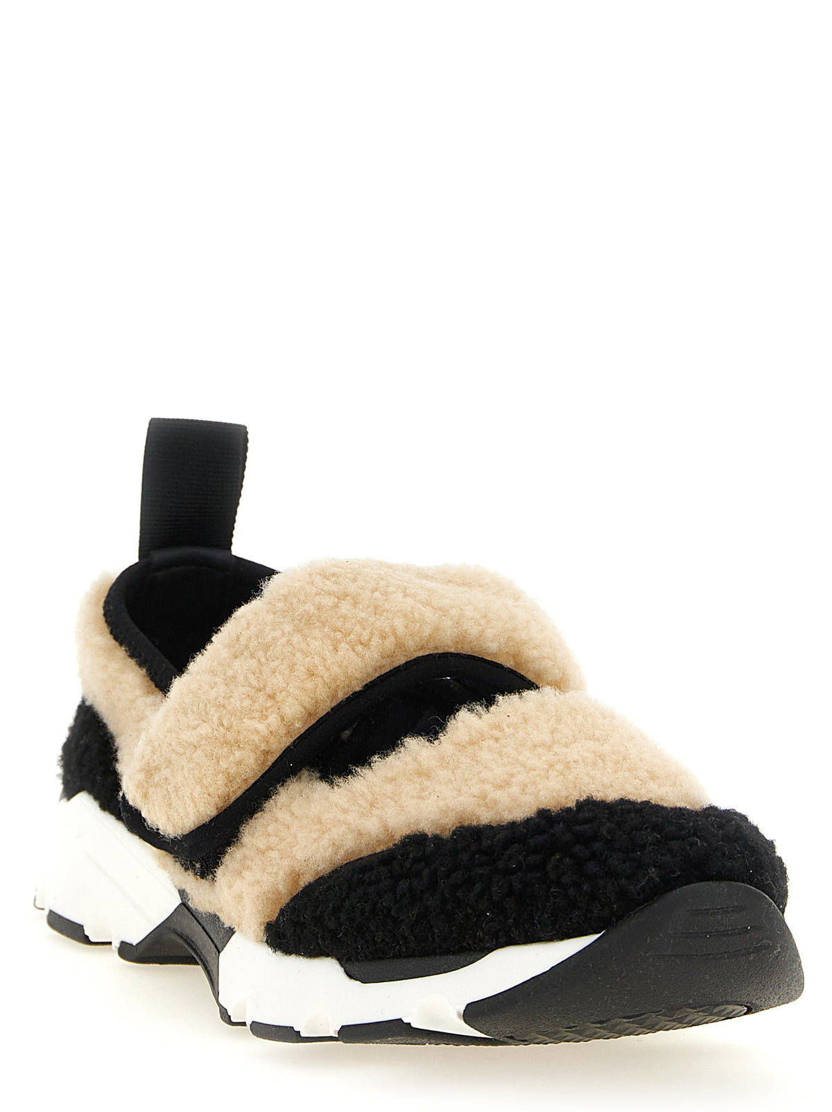 Bicolor Lamb Leather Mary Jane Sneakers