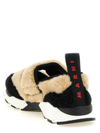 Bicolor Lamb Leather Mary Jane Sneakers