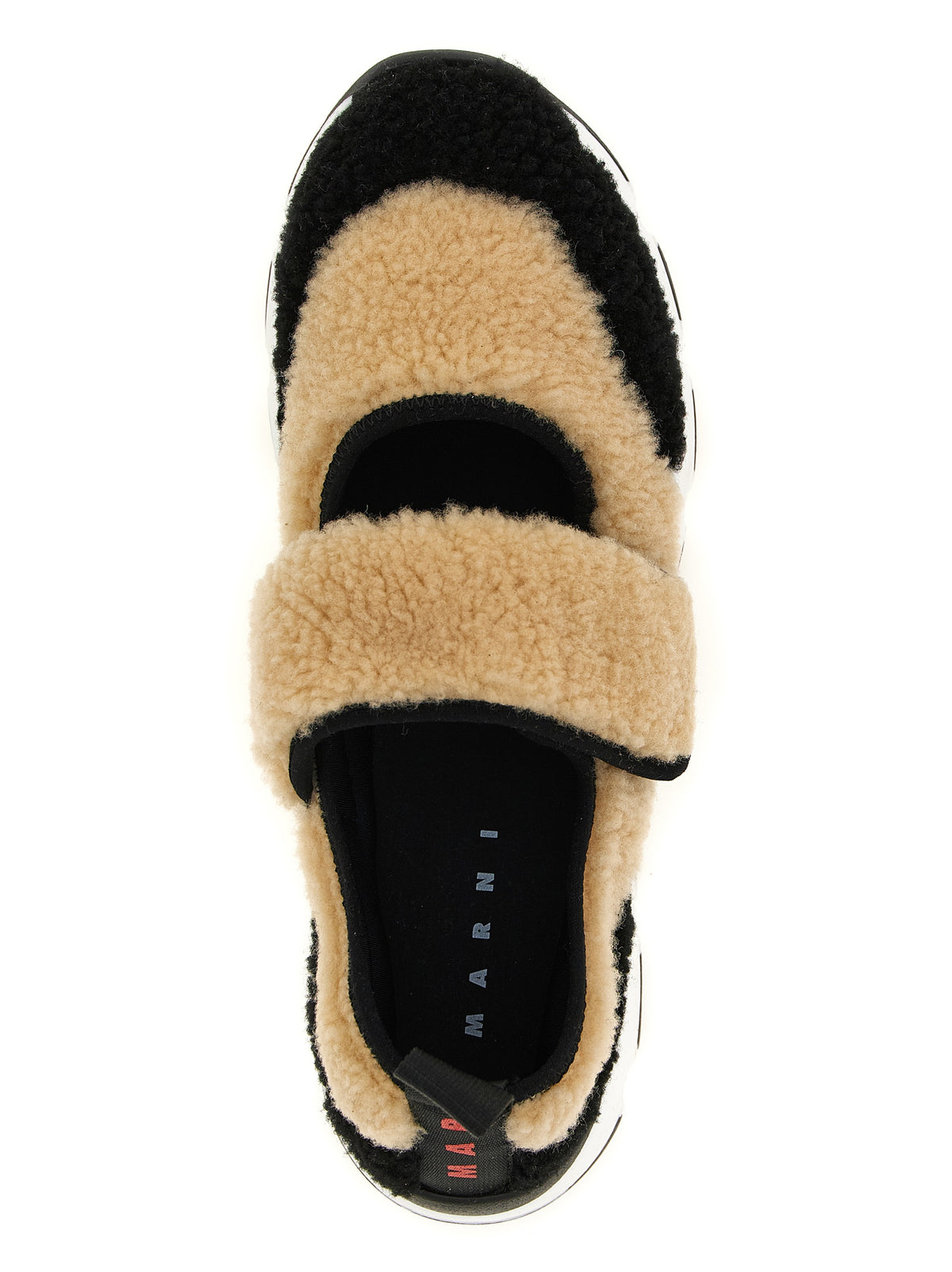 Bicolor Lamb Leather Mary Jane Sneakers