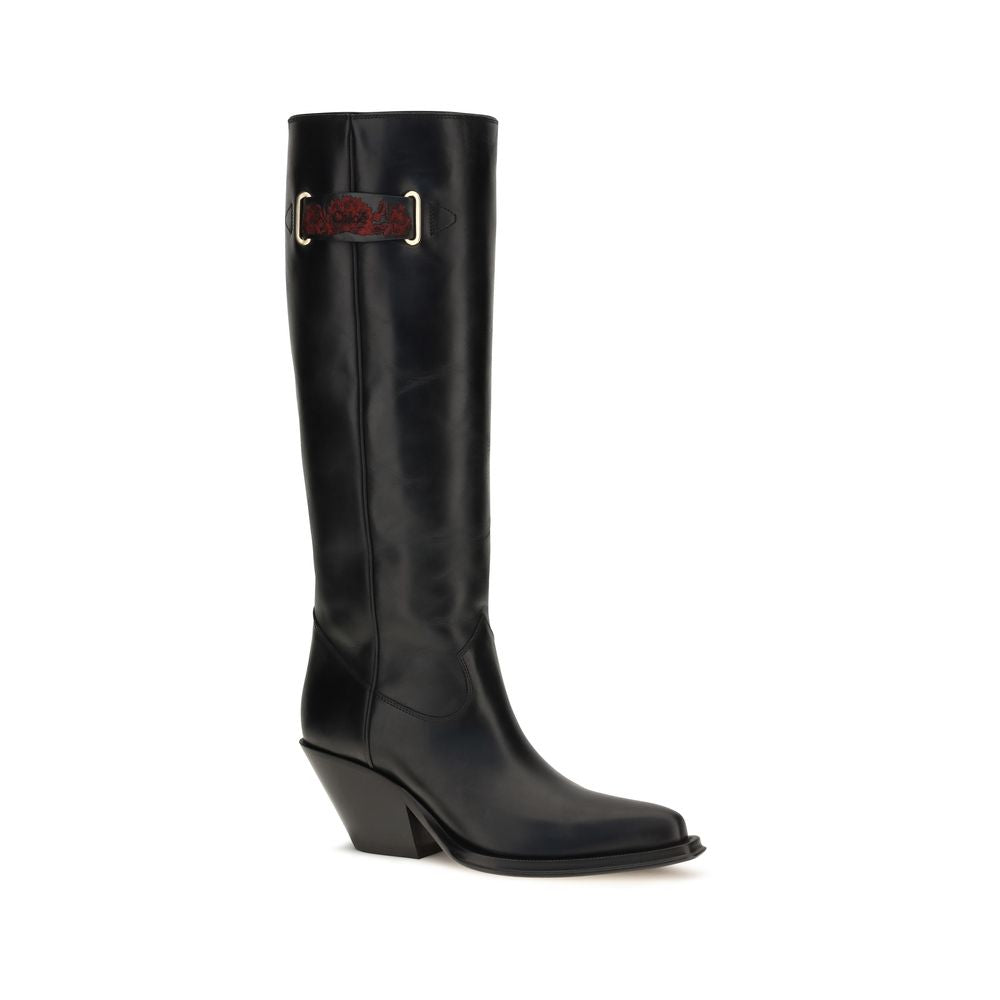 Calfskin Azelan Over‑the‑Knee Boots