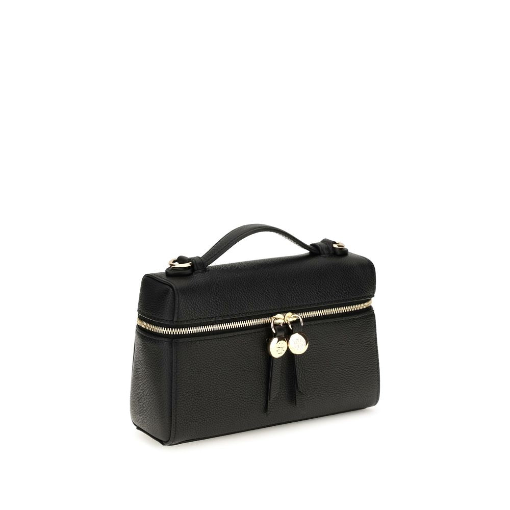 Mini Calf Leather Romy Slim Top Handle Bag