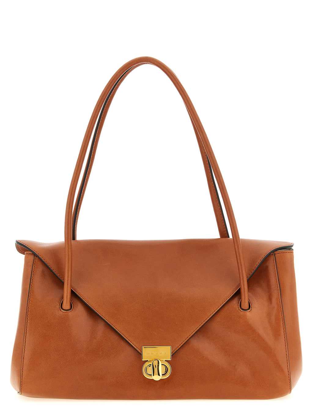 Calfskin East/West Shoulder Bag