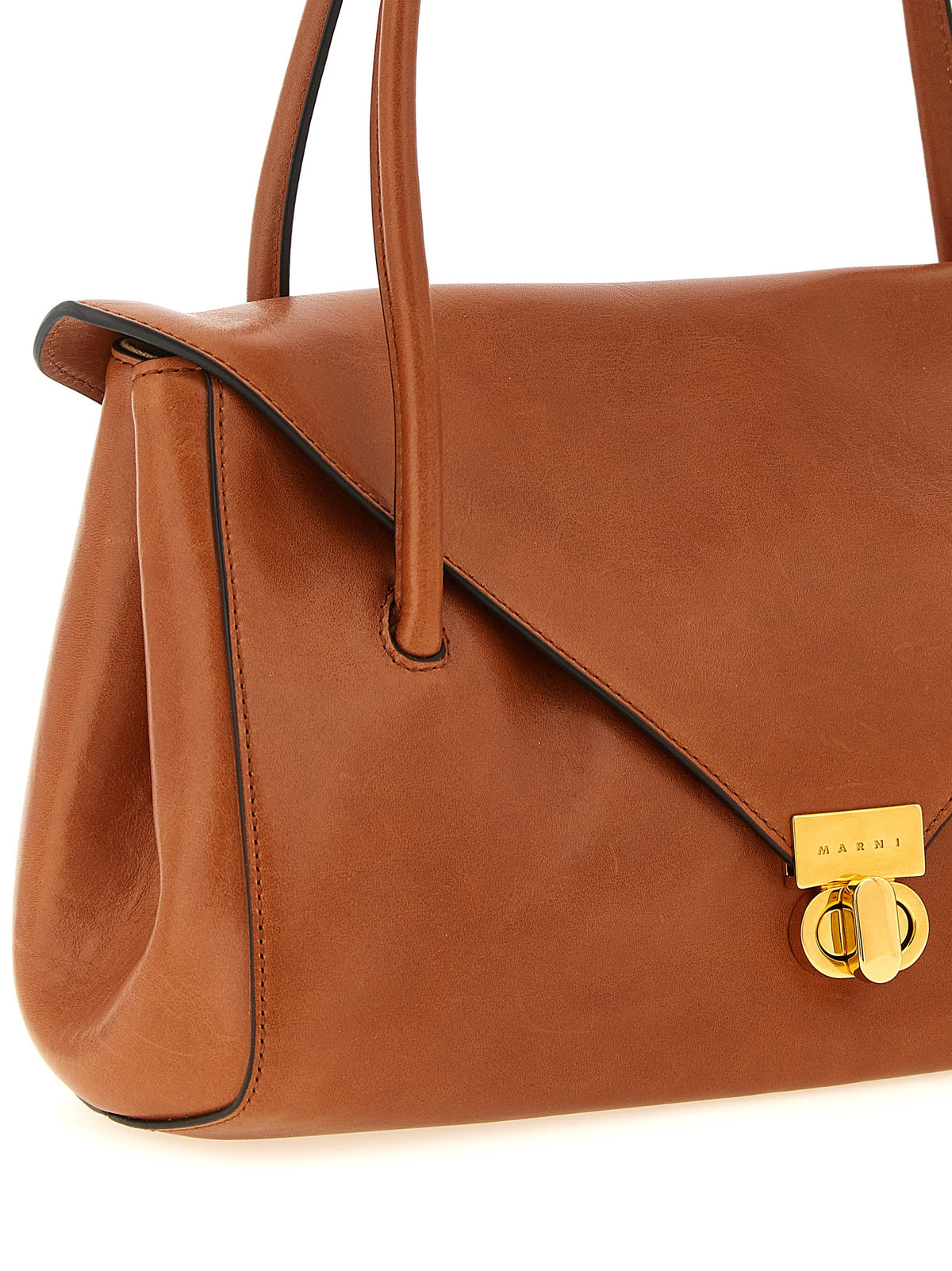 Calfskin East/West Shoulder Bag