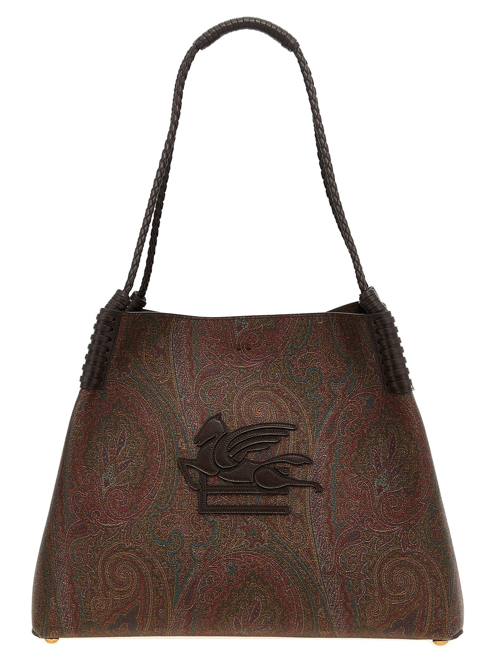 Medium Brown Cotton Libra Shopping Bag