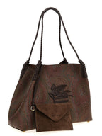 Medium Brown Cotton Libra Shopping Bag