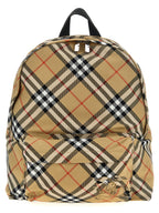 Polyester Check Fabric Backpack