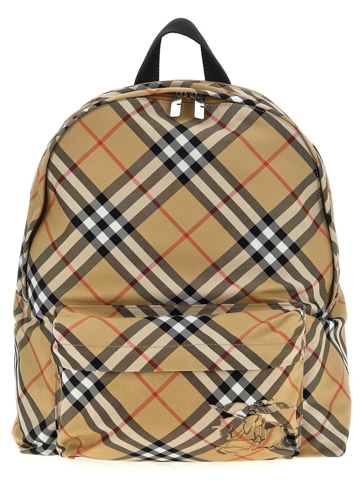Polyester Check Fabric Backpack