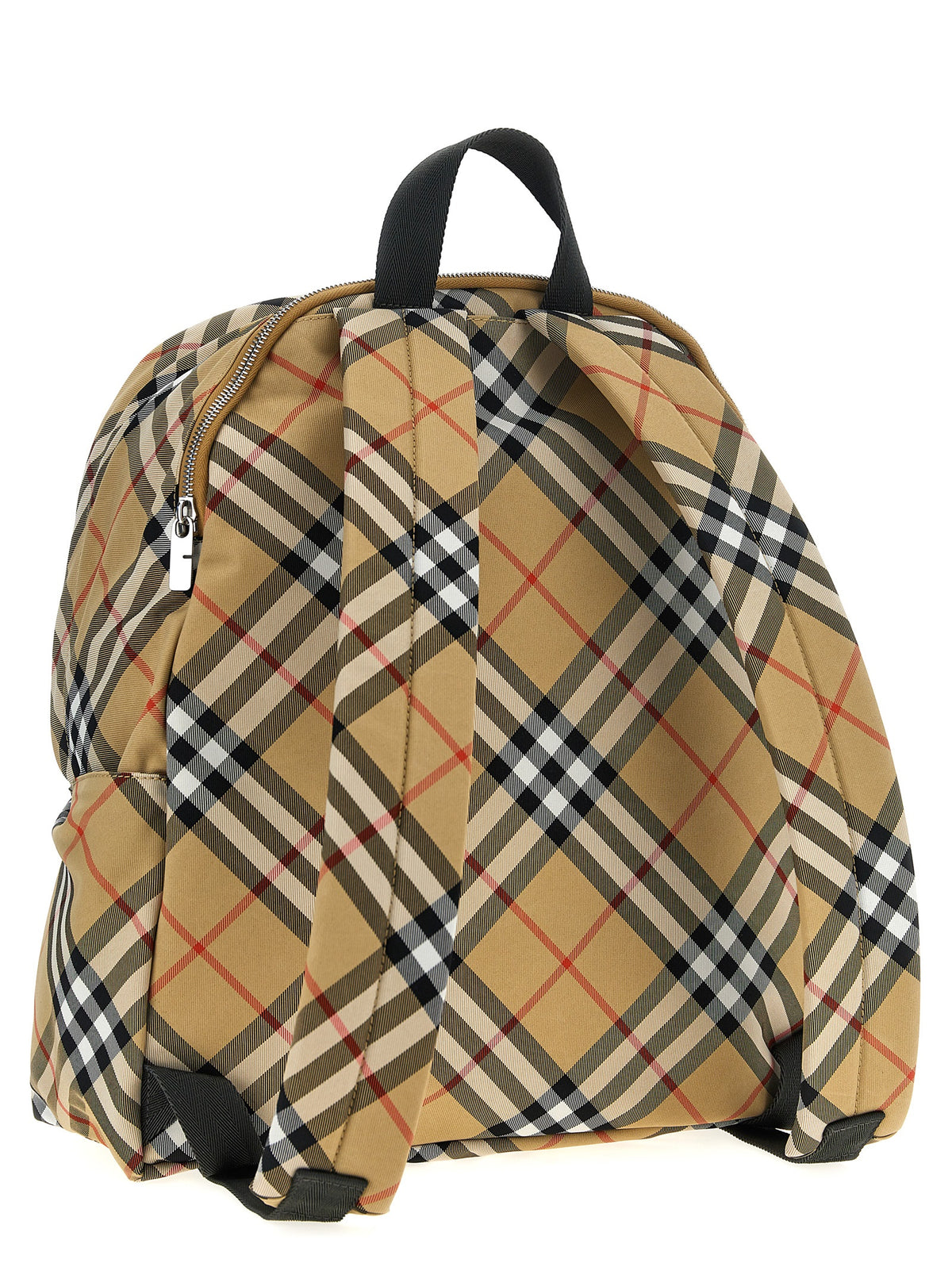 Polyester Check Fabric Backpack