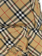 Polyester Check Fabric Backpack