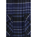 Wool-Blend Check Caban Jacket