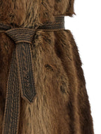 Galearis Brown Polyester Sleeveless Vest