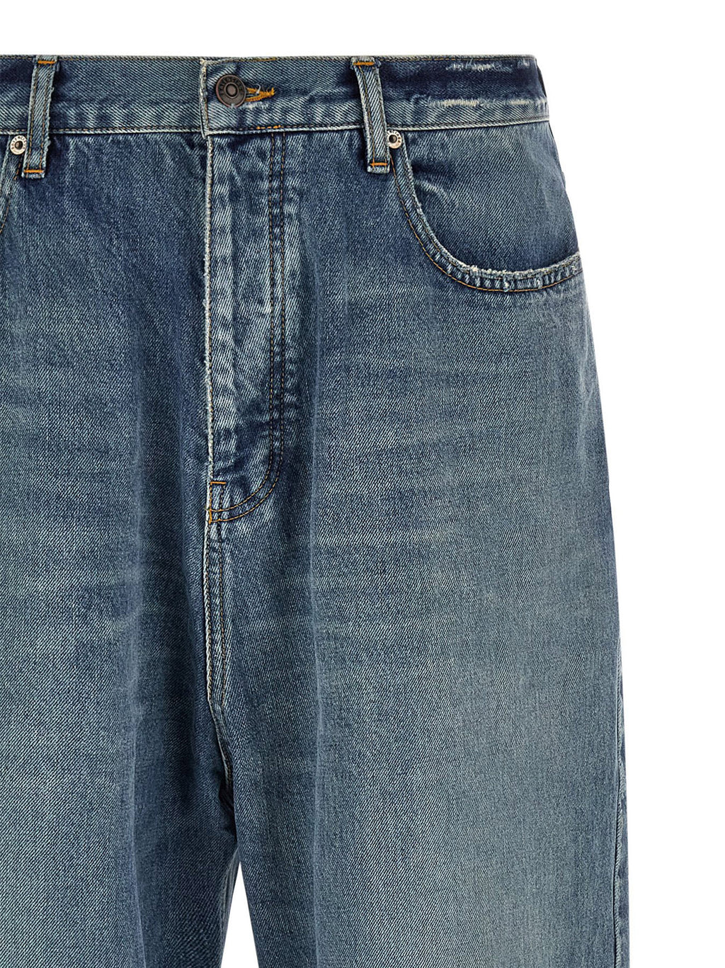 Relaxed Fit Japanese Organic Cotton Baggy Jeans