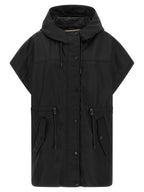 Black Polyamide Sleeveless Jacket