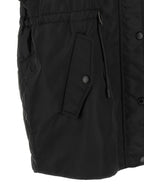 Black Polyamide Sleeveless Jacket