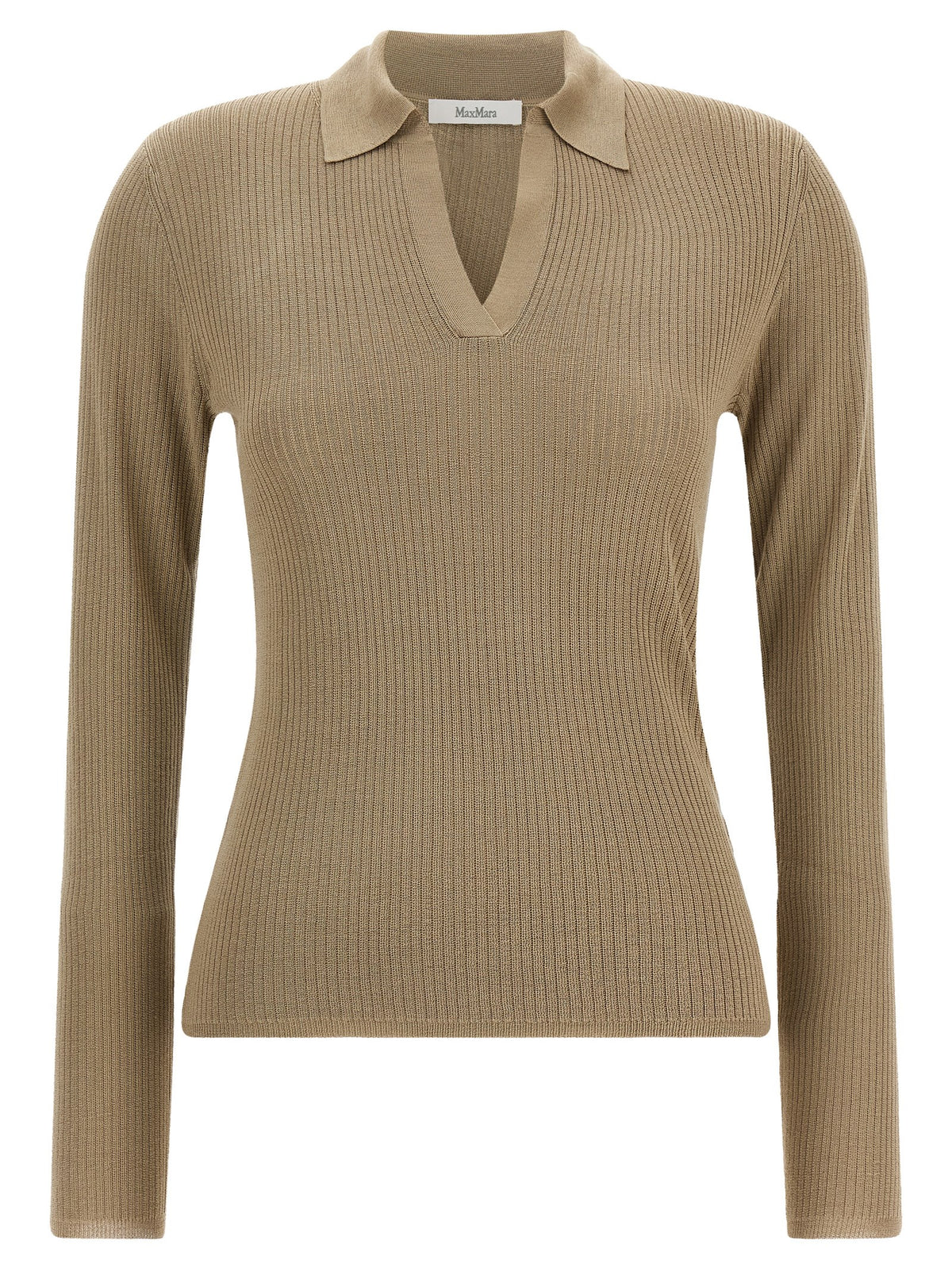 Gergo Polo Jersey Silk & Cashmere Beige